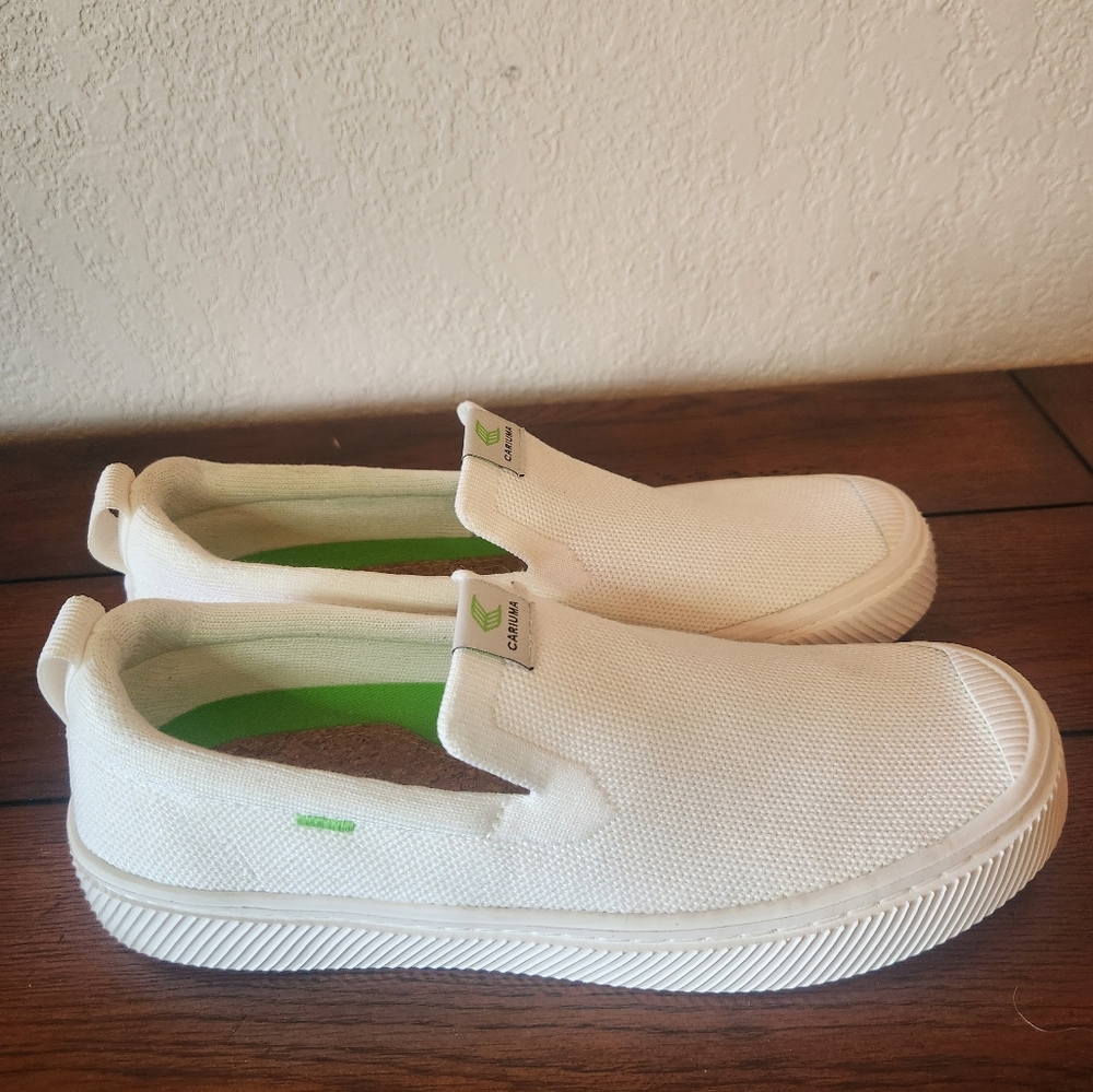 Cariuma White Slip-On Sneakers - Picture 7 of 11